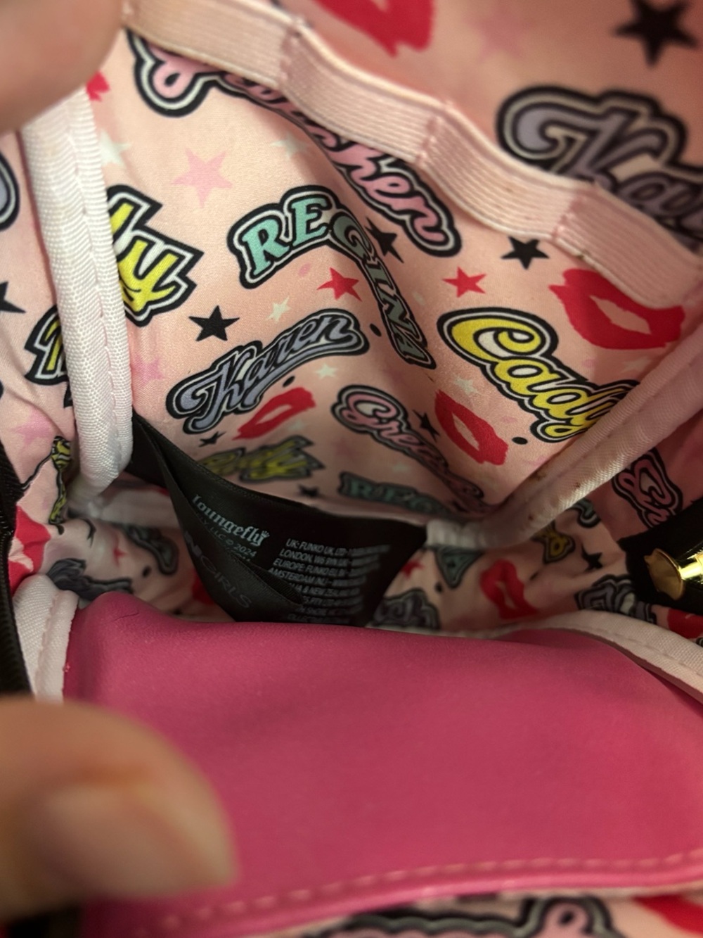 Loungefly Mean Girls Burn Book Mini Backpack Pencil Case / Cosmetic Bag - Picture 5 of 5